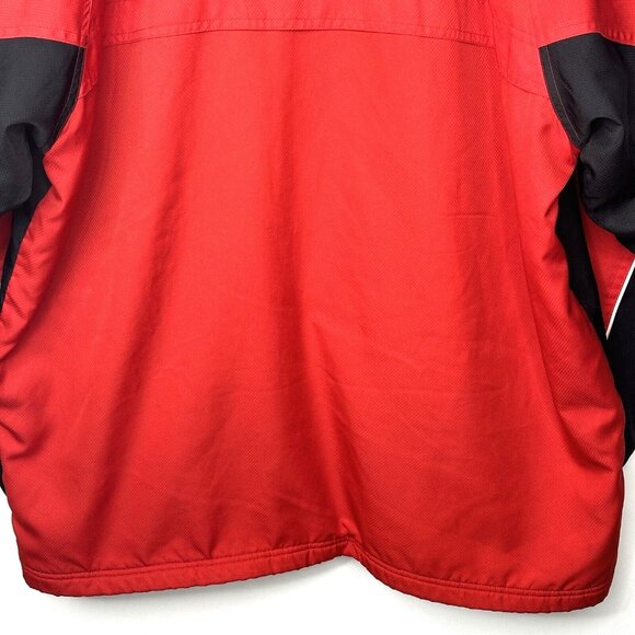 Brooks Matrix Jacket Mens Full Zip Softshell Hooded Fleece Lined Red Size Large - Picture 6 of 16